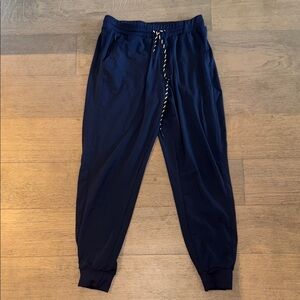 Zella navy blue Jogger Sweatpants with Tapered Leg and Elastic Waistband